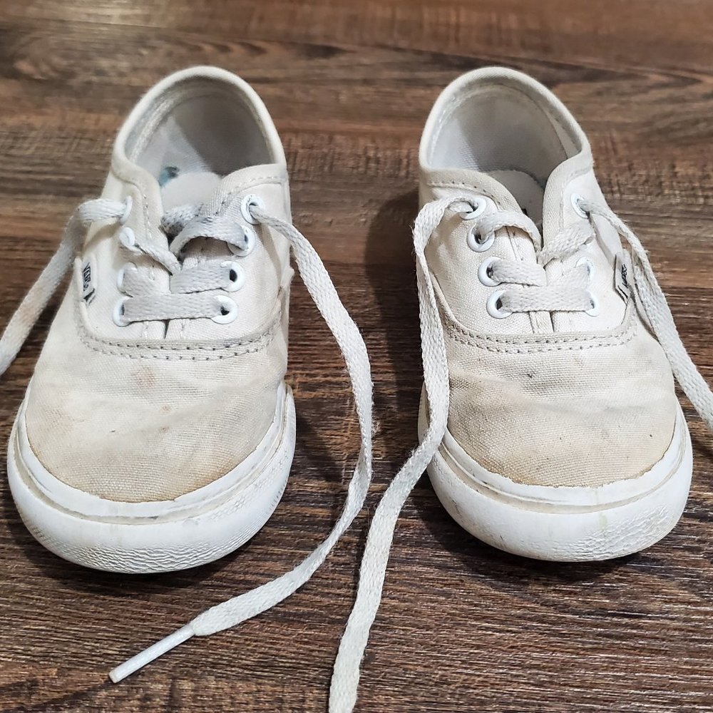 VANS - White - Toddler 7